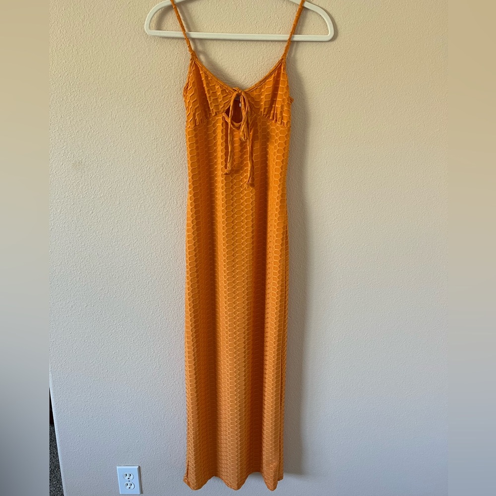 Brand new orange grey bandit maxi dress